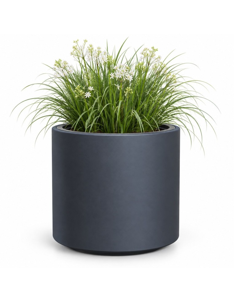 Pot de fleurs rond Ø30 × 29 cm mat, 19 L – Anthracite | Töpferkönig