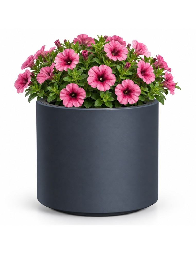 Pot de fleurs rond Ø30 × 29 cm mat, 19 L – Anthracite | Töpferkönig