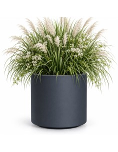 Bloempot rond Ø47 × 45 cm mat, 74 L – Antraciet | Töpferkönig 2