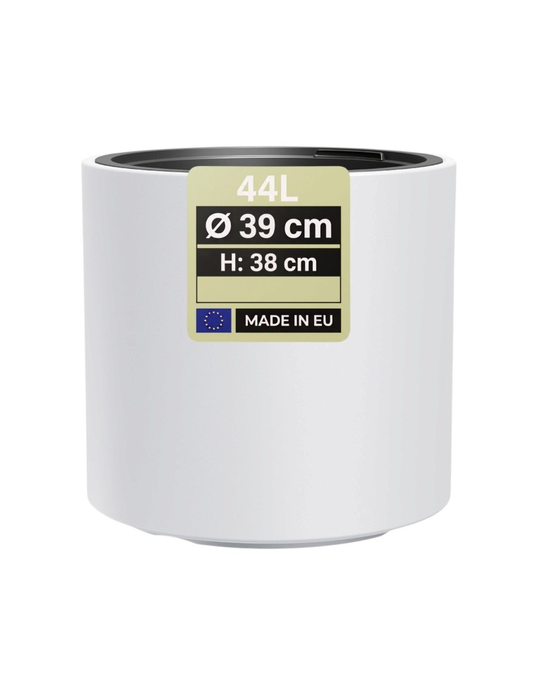 Vaso rotondo Ø39 × 38 cm opaco, 44 L – Bianco | Töpferkönig