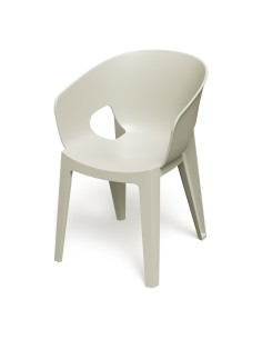 Gartenstuhl mit Armlehnen 4er-Set, klassisch, stapelbar – Sandbeige | Töpferkönig