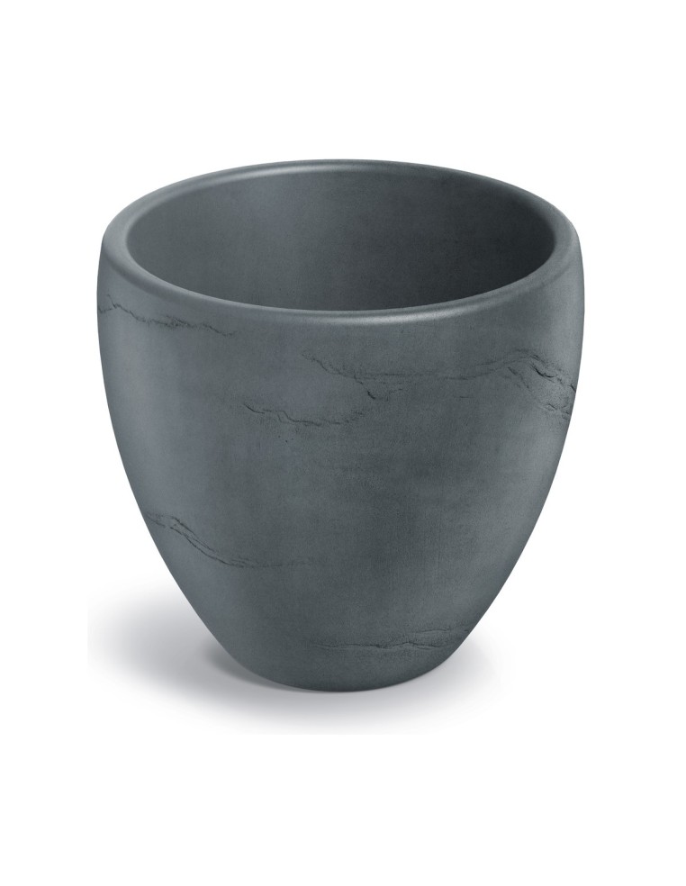 Pflanzkübel rund Ø60 × 54 cm Steinoptik, 54 L – Betongrau | Töpferkönig