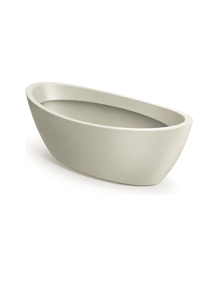 Pflanzschale oval 60 × 28 × 20 cm Steinoptik, 16 L – Sand | Töpferkönig