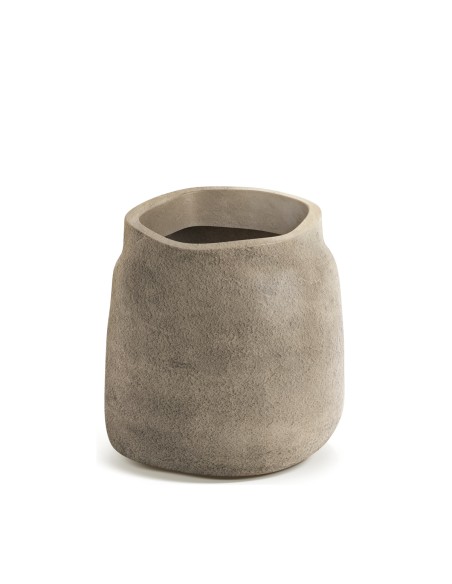Blumentopf rund Ø38 × 40 cm Steinoptik, 37 L – Macchiato | Töpferkönig