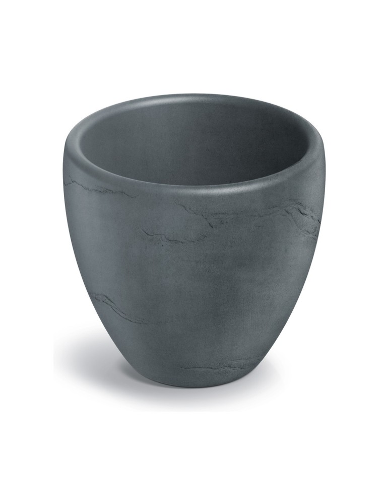 Blumentopf rund Ø40 × 36 cm Steinoptik, 16 L – Betongrau | Töpferkönig