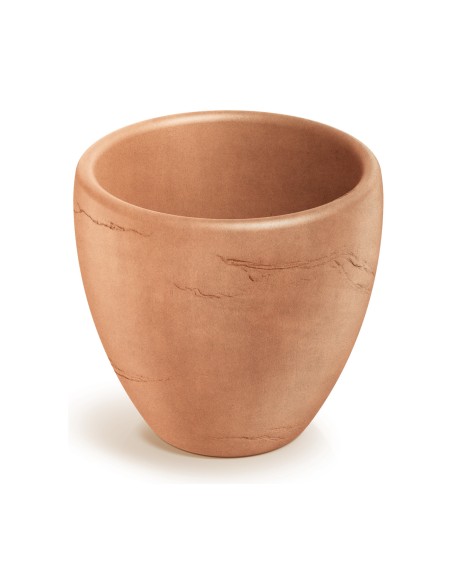 Blumentopf rund Ø40 × 36 cm Steinoptik, 16 L – Terrakotta | Töpferkönig