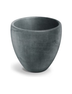 Pflanzkübel rund Ø80 × 74 cm Steinoptik, 134 L – Graphit | Töpferkönig