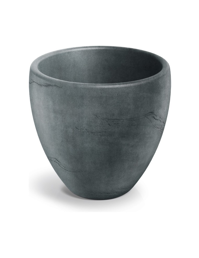 Pflanzkübel rund Ø80 × 74 cm Steinoptik, 134 L – Graphit | Töpferkönig