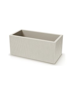 Pflanzkasten 80 × 38 × 36 cm gerillt, 58 L – Sand | Töpferkönig