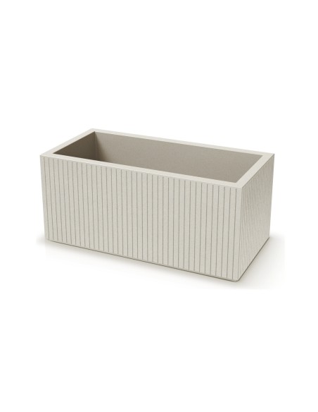 Pflanzkasten 80 × 38 × 36 cm gerillt, 58 L – Sand | Töpferkönig