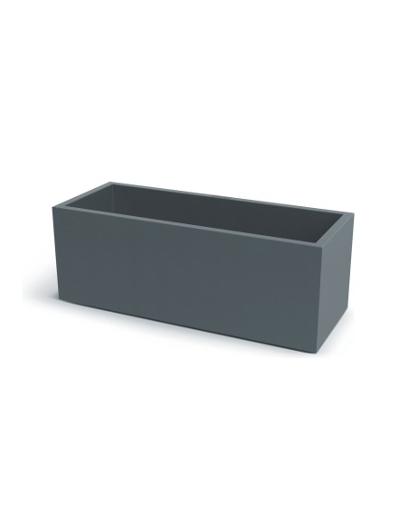 Pflanzkasten 98 × 38 × 36 cm matt, 71 L – Betongrau | Töpferkönig