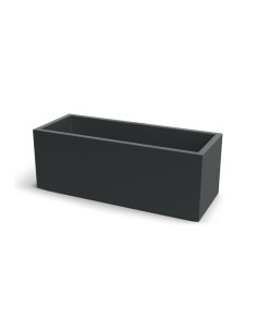 Pflanzkasten 98 × 38 × 36 cm matt, 71 L – Dunkelgrau | Töpferkönig
