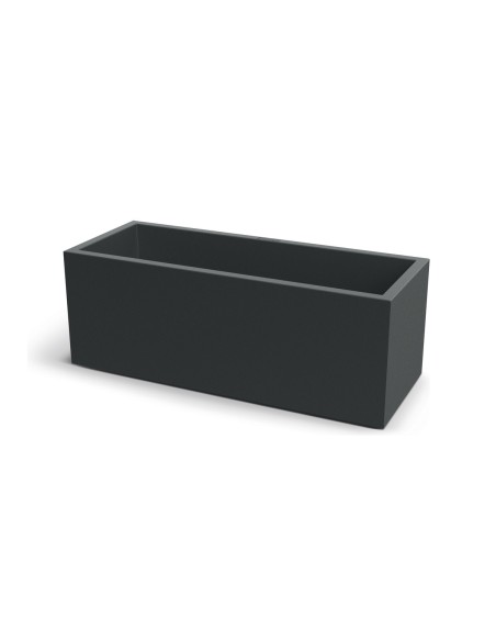 Pflanzkasten 98 × 38 × 36 cm matt, 71 L – Dunkelgrau | Töpferkönig