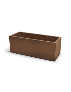 Pflanzkasten XXL 98 × 38 × 36 cm matt, 71 L – Rost | Töpferkönig