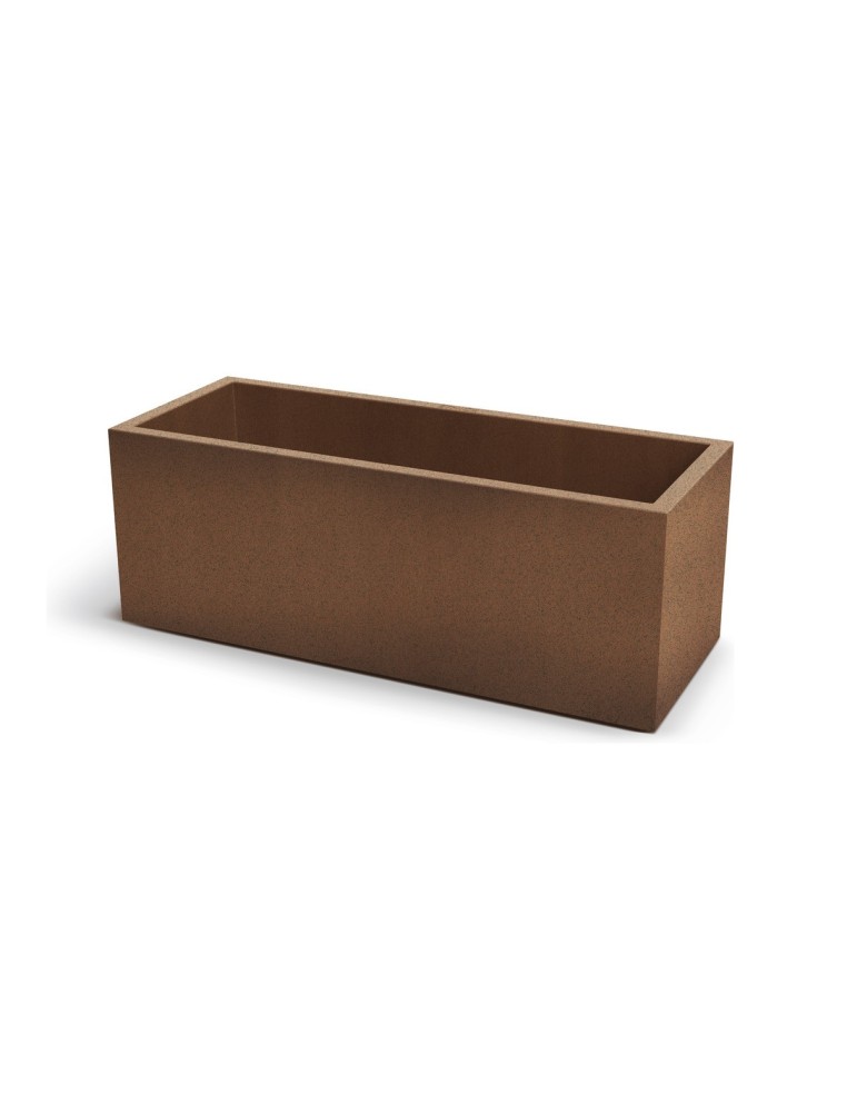 Pflanzkasten 98 × 38 × 36 cm matt, 71 L – Rost | Töpferkönig