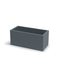 Pflanzkasten 58 × 26 × 26 cm matt, 21 L – Betongrau | Töpferkönig