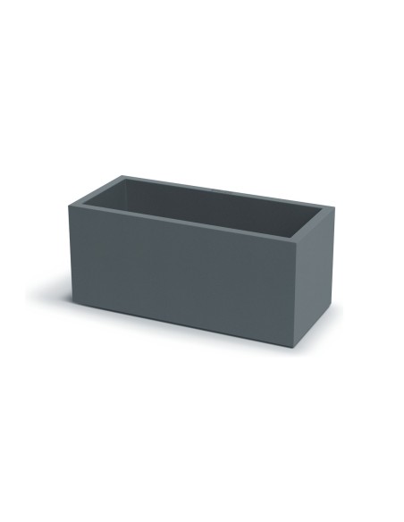 Pflanzkasten 58 × 26 × 26 cm matt, 21 L – Betongrau | Töpferkönig
