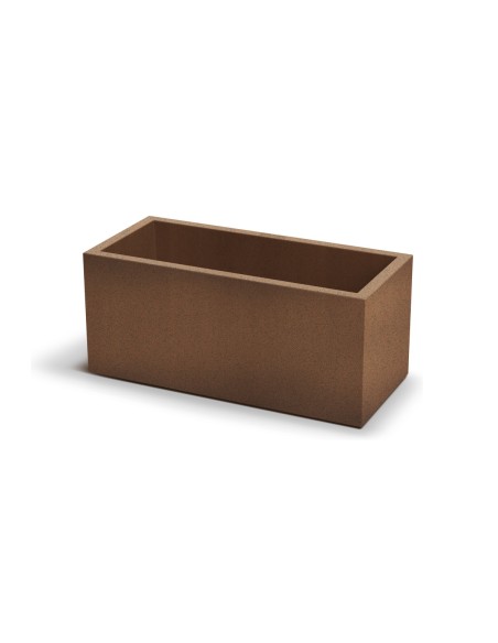 Pflanzkasten 58 × 26 × 26 cm matt, 21 L – Rost | Töpferkönig