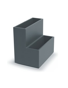 Pflanzgefäß Stufenform 58 × 38 × 53 cm matt, 26 L – Betongrau | Töpferkönig