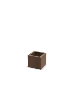 Blumentopf eckig 22 × 22 × 20 cm matt, 4 L – Cortenstahl | Töpferkönig