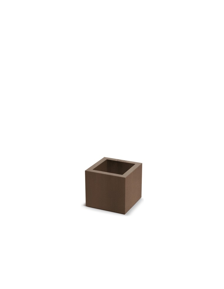 Blumentopf eckig 22 × 22 × 20 cm matt, 4 L – Cortenstahl | Töpferkönig