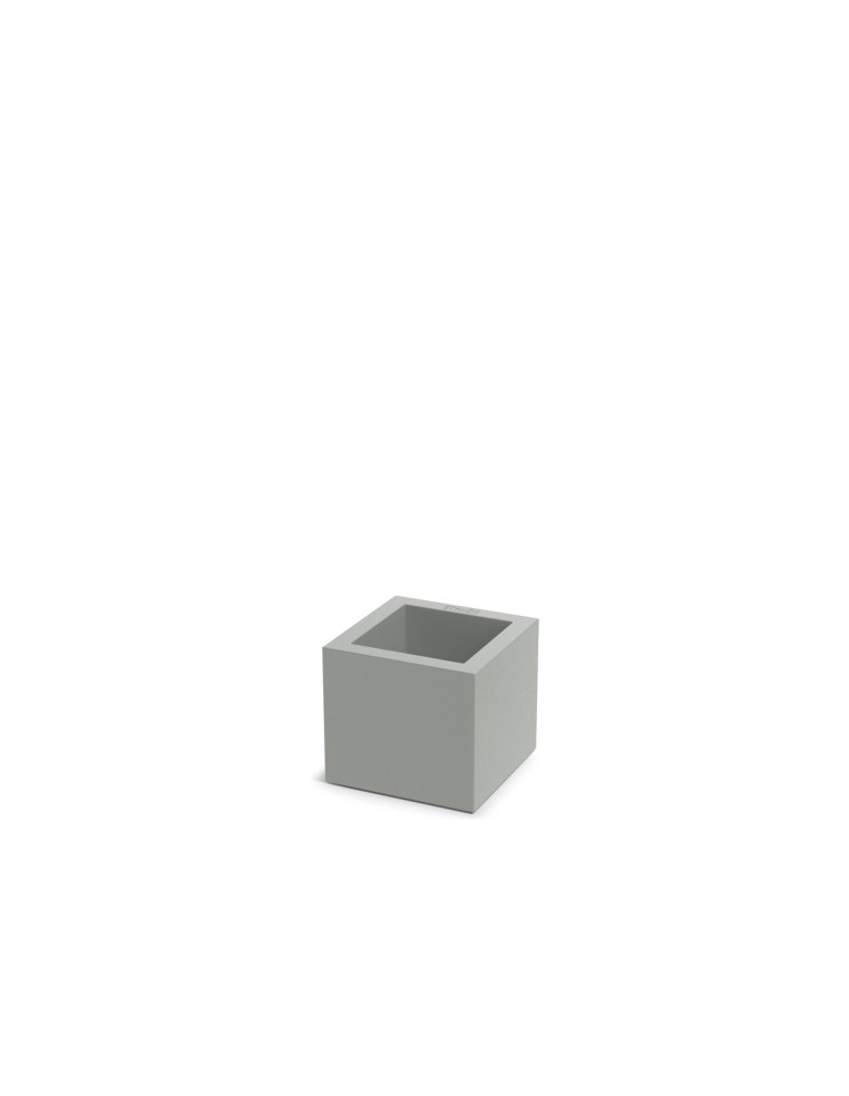 Blumentopf eckig 22 × 22 × 20 cm matt, 4 L – Betongrau | Töpferkönig