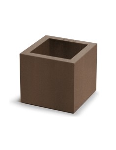 Blumentopf eckig 22 × 22 × 20 cm matt, 4 L – Cortenstahl | Töpferkönig 2