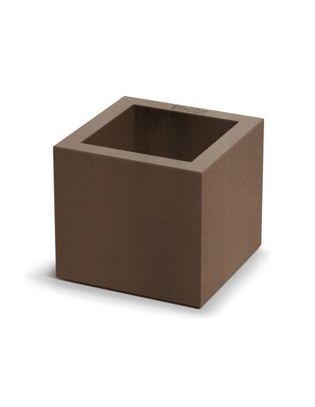 Blumentopf eckig 22 × 22 × 20 cm matt, 4 L – Cortenstahl | Töpferkönig
