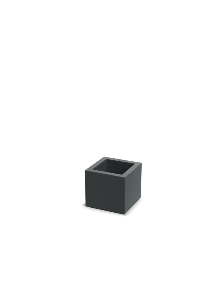 Blumentopf eckig 22 × 22 × 20 cm matt, 4 L – Dunkelgrau | Töpferkönig