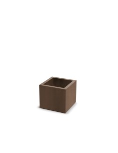 Blumentopf eckig 29 × 29 × 26 cm matt, 13 L – Cortenstahl | Töpferkönig