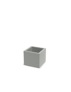 Blumentopf eckig 29 × 29 × 26 cm matt, 13 L – Betongrau | Töpferkönig