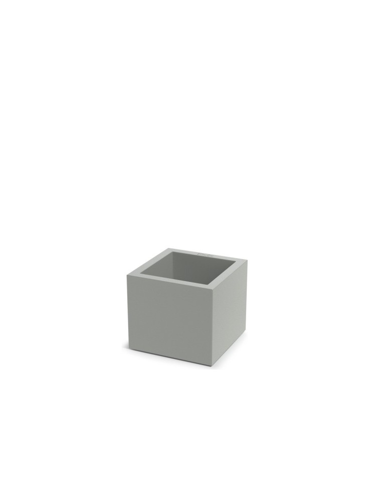 Blumentopf eckig 29 × 29 × 26 cm matt, 13 L – Betongrau | Töpferkönig