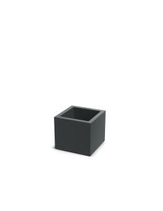 Blumentopf eckig 29 × 29 × 26 cm matt, 13 L – Dunkelgrau | Töpferkönig