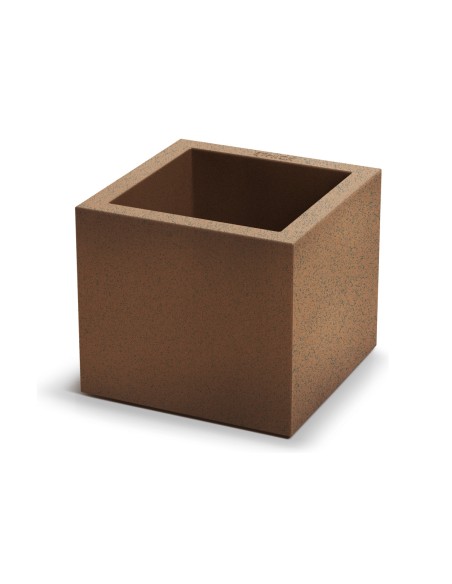 Blumentopf eckig 29 × 29 × 26 cm matt, 13 L – Rost | Töpferkönig