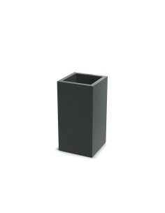Pflanzsäule eckig 29 × 29 × 58 cm matt, 13 L – Dunkelgrau | Töpferkönig