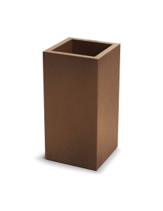 Pflanzsäule eckig 29 × 29 × 58 cm matt, 13 L – Rost | Töpferkönig