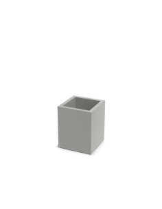 Blumenkübel eckig 29 × 29 × 36 cm matt, 11 L – Betongrau | Töpferkönig