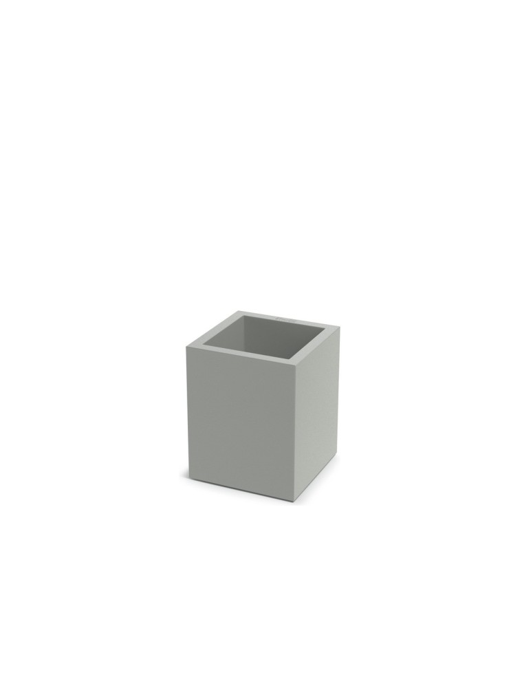 Blumenkübel eckig 29 × 29 × 36 cm matt, 11 L – Betongrau | Töpferkönig