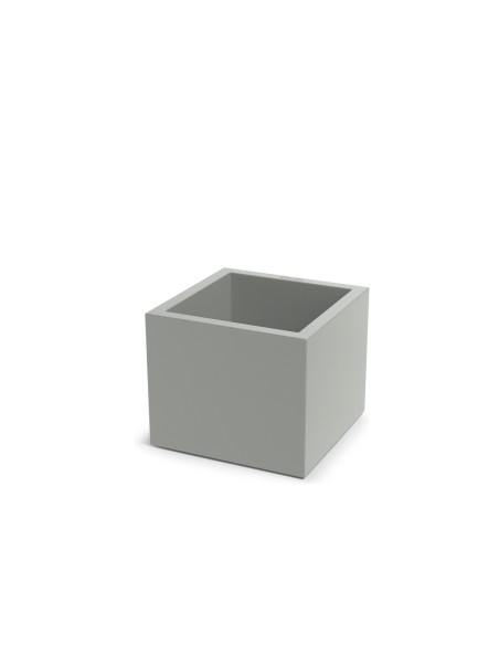 Blumentopf eckig 38 × 38 × 32 cm matt, 25 L – Betongrau | Töpferkönig