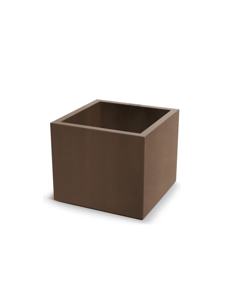 Blumentopf eckig 47 × 47 × 40 cm matt, 51 L – Cortenstahl | Töpferkönig