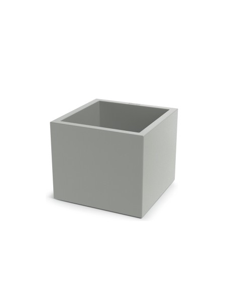 Blumentopf eckig 47 × 47 × 40 cm matt, 51 L – Betongrau | Töpferkönig