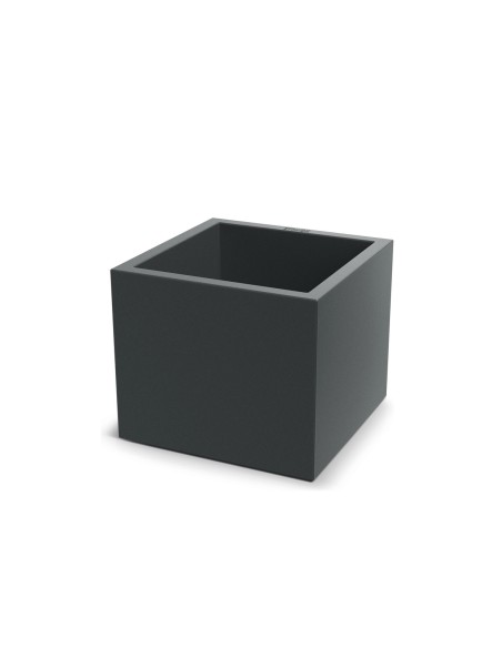 Blumentopf eckig 47 × 47 × 40 cm matt, 51 L – Dunkelgrau | Töpferkönig