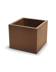 Blumentopf eckig 47 × 47 × 40 cm matt, 51 L – Rost | Töpferkönig