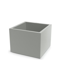Blumentopf eckig 58 × 58 × 45 cm matt, 91 L – Betongrau | Töpferkönig
