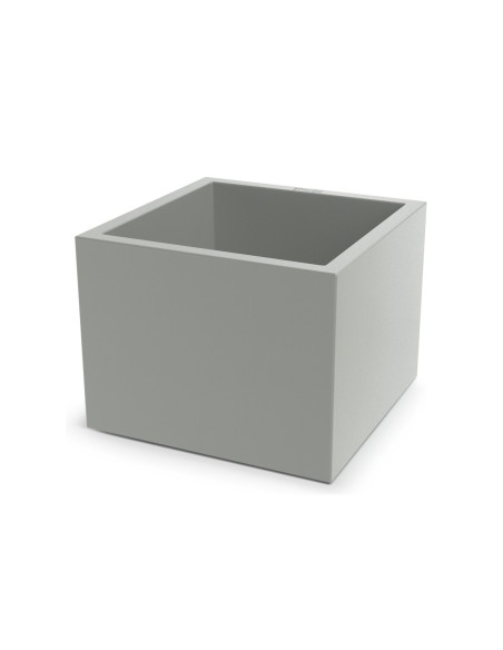 Blumentopf eckig 58 × 58 × 45 cm matt, 91 L – Betongrau | Töpferkönig