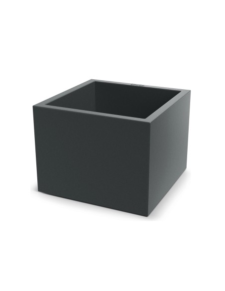 Blumentopf eckig 58 × 58 × 45 cm matt, 91 L – Dunkelgrau | Töpferkönig