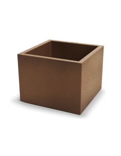 Blumentopf eckig 58 × 58 × 45 cm matt, 91 L – Rost | Töpferkönig