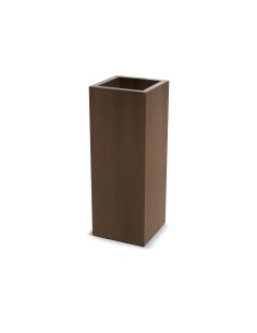 Pflanzsäule eckig 29 × 29 × 78 cm matt, 14 L – Cortenstahl | Töpferkönig