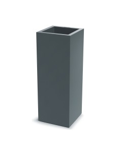 Pflanzsäule eckig 29 × 29 × 78 cm matt, 14 L – Betongrau | Töpferkönig