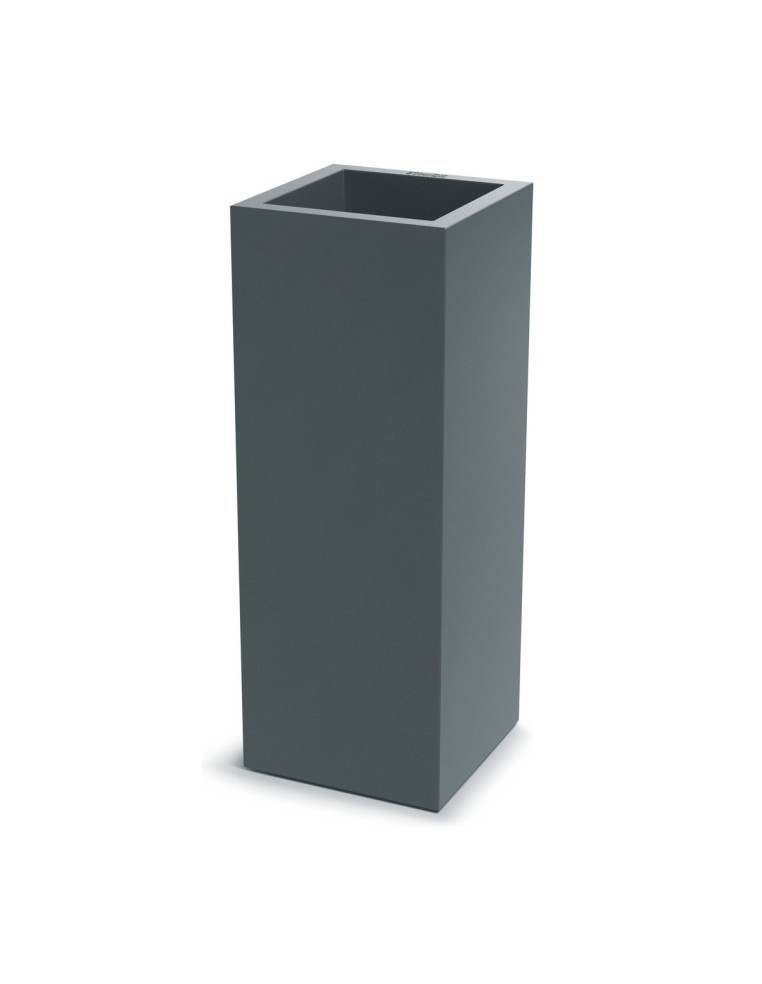 Pflanzsäule eckig 29 × 29 × 78 cm matt, 14 L – Betongrau | Töpferkönig